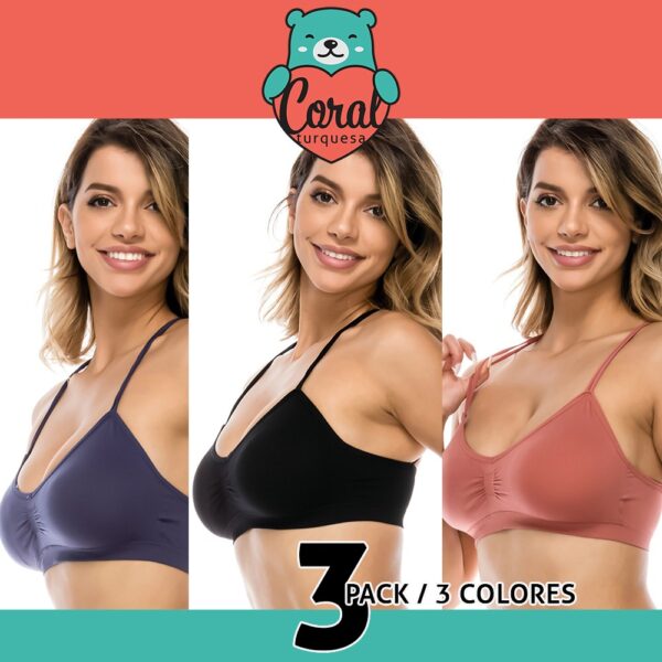 imagen de mujer modelando bralette